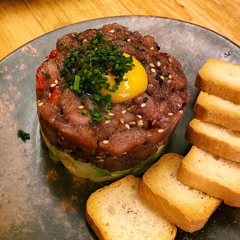 tartar de atún con aguacate